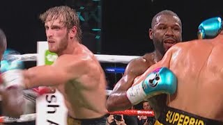 Logan Paul vs Floyd Mayweather Fight HIGHLIGHTS [upl. by Karlin619]