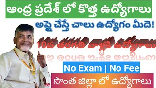 AP కలెక్టర్ కార్యాలయం నోటిఫికేషన్ 10th Pass Govt Jobs  letest govt jobs contract and outsourcing [upl. by Idnem]