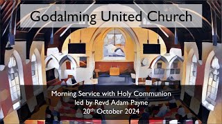 20 October 2024  Morning Service with Holy Communion led by Revd Adam Payne [upl. by Akinimod5]