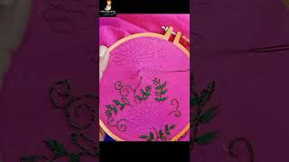 Hater kaj Embroidery dress stitch হাতের কাজের জামা Jamay hater kajer design Embroidery by hand [upl. by Zsa Zsa618]