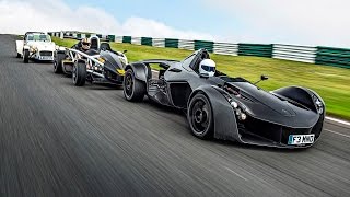 Battle of the Lightweights  BAC Mono vs Ariel Atom 35R vs Caterham 160  Top Gear [upl. by Mcgray]