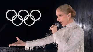 Céline Dion Paris Olympics 2024 Full Performance Hymne A LAmour  Édith Piaf [upl. by Ttoile]