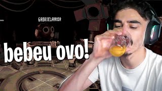 bistecone bebeu OVO depois de perder no Buckshot Roulette  ft Gabriel e Misty [upl. by Lancelle]