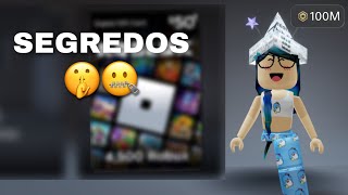 SEGREDOS NO CATÁLOGO DO ROBLOX 🤐🤫 [upl. by Enaej112]