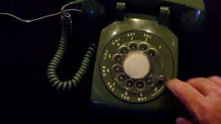 green rotary phone dialing [upl. by Afira]