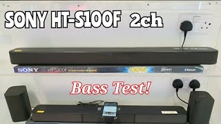 Sony HTS100F Compact 20 Channel 120Watts SoundBar 100  Bass Test [upl. by Kola150]