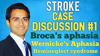 BROCAS APHASIA VS WERNICKES APHASIA HEMINEGLECT SYNDROME STROKE CASE SCENARIO DISCUSSIONUSMLE [upl. by Yeslrahc]