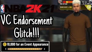 NBA 2K21 HOW TO GET MILLIONS OF FANS TO GET MAX ENDORSEMENT VC CHECKS 40000 VC EVERY HOUR [upl. by Kurr194]