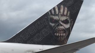 Iron Maiden landed and takeoff at Landvetter airport june 2016 [upl. by Atinoj]