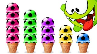 Aprende a contar con helado  videos educativos  Aprende con Om Nom [upl. by Lacym]