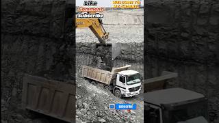 LARGEST Caterpillar Excavator Loading Coal On The Dump Trucks [upl. by Anirehtak]