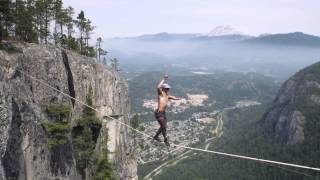 World Record Free Solo  Insane Slacklining [upl. by Reviere]