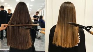 10 Top Amazing Ways To Cut Long HairLong Hair Cut Transformation Tutorial Compilation [upl. by Virgilio]