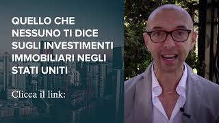 Real Estate USA Tutto quello che avrei voluto sapere quando ho iniziato ad investire dallItalia [upl. by Yelkreb]