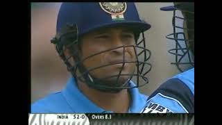 Sachin Vs Caddick  Sachins Biggest Six against England in 2003 WC  Sachin Six of Caddick [upl. by Ahseim]