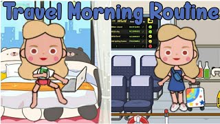 travel Morning Routine 👱🏻‍♀️✈🛩💺Miga World [upl. by Ahsiatal246]