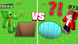 JJs RICH ROUND Tunnel vs Mikeys POOR ROUND Tunnel Battle  Maizen Minecraft Animation [upl. by Ruamaj]