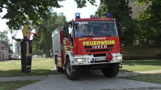 Einsatz während Feier VUKlemm in Wriezen  Einsatzfahrt HLF Wriezen zum Verkehrsunfall [upl. by Brett717]