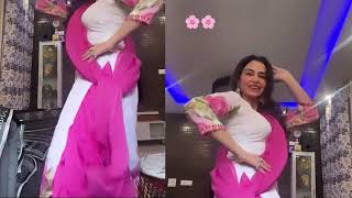 Girl Dancing in Pink SatinSilk with Punjabi Song [upl. by Cataldo]