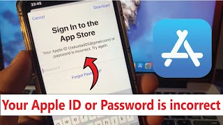 How to Fix “Verification Failed Your Apple Account or Password Is Incorrect” [upl. by Akema813]