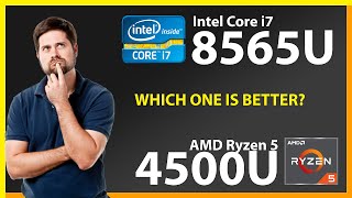 INTEL Core i7 8565U vs AMD Ryzen 5 4500U Technical Comparison [upl. by Stulin356]