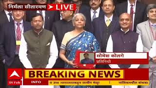 Interim Budget 2024 LIVE  अर्थमंत्री निर्मला सीतारमण Nirmala Sitharaman अर्थ मंत्रालयात दाखल [upl. by Naillij]