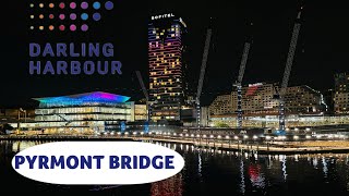 Sydney walking tour Darling harbour pyrmont bridge  great view from bridge [upl. by Holna]