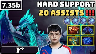 735b  Y WINTER WYVERN Hard Support Gameplay 20 ASSISTS  Dota 2 Full Match Gameplay [upl. by Des]