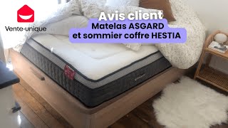 Sarah cliente Venteuniquecom nous parle de son matelas ASGARD et de son sommier coffre HESTIA [upl. by Bijan]