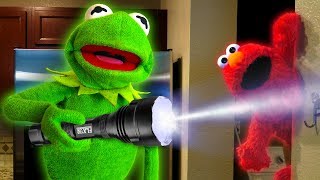 Kermit the Frog and Elmo play Hide and Seek [upl. by Hazeefah]