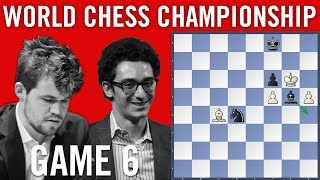 World Chess Championship 2018 Game 6 Magnus Carlsen vs Fabiano Caruana [upl. by Oihsoy]