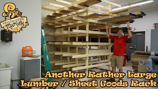 Lumber Sheet Goods Rack [upl. by Nosnorb336]