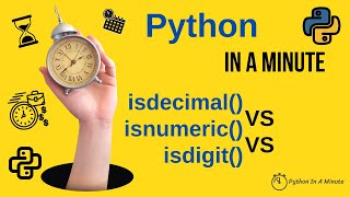 isnumeric vs isdigit vs isdecimal  Compare Numeric Checks in Python Strings [upl. by Salinas220]