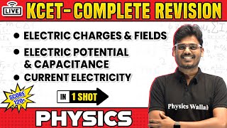 Current Electricity amp Other Chapters in 1 Shot  Physics  KCET Complete Revision  120 Fixed Marks [upl. by Salohci542]