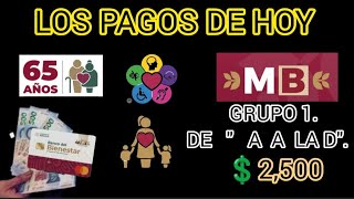 PAGOS LIBERADOS PARA HOY 🧓🧑‍🦽🤱 Y PROGRAMADOS MB 💳💲2500 [upl. by Yremogtnom160]