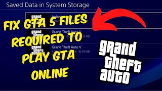 How To Fix GTA 5 Files Required To Play GTA ONLINE Could Not Be Downloaded  PS4  PS5 2023 Fix [upl. by Jacqui223]