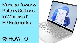 How to Manage Power and Battery Settings in Windows 11 for HP Notebooks  HP Support [upl. by Cort]