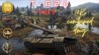 T62A How to get an Ace Tanker  10K combined damage  7 kills [upl. by Essirahs]