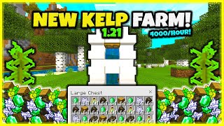 NEW KELP FARM INFINITE In Minecraft Bedrock 121 [upl. by Ayeki570]