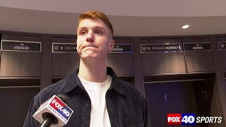 Kevin Huerter says DeAaron Foxs 60point night still special despite overtime loss to Timberwolves [upl. by Solraced177]