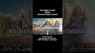 Kaisar  Kerangka Langit Karaoke Nada Cewek karaokesongs rock shorts [upl. by Aelgna276]