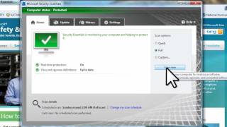 Microsoft Security Essentials  Free AntiVirus for Windows Tutorial [upl. by Sucramed]