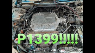 02 Acura Tl p1399 code Diagnose and fixed [upl. by Eugen]