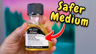 A Safe amp Health Oil Paint Medium  Water Mixable Linseed Oil [upl. by Tsyhtema]