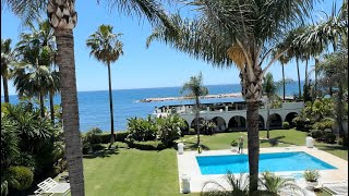 Presidentagent4starscom  Puerto Banus Beachfront villa for rent [upl. by Ramonda]