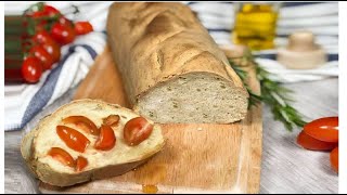 SENZA LIEVITO DI BIRRA BASTANO 5 MINUTI PANE COMODO SEMPLICE E VELOCE A LIEVITAZIONE ISTANTANEA [upl. by Dell590]