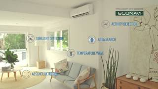 Panasonic Air Conditioning  ECONAVI Intelligent Sensor Technology [upl. by Ijuy]