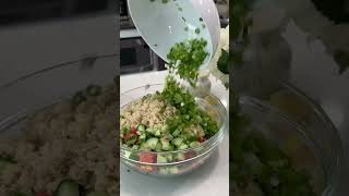 Authentic Lebanese Tabbouleh recipe lebanesefood healthyrecipes [upl. by Arbmik190]