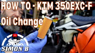 How to  change the Oil on a KTM 350 Excf or any other motorbike [upl. by Asela]