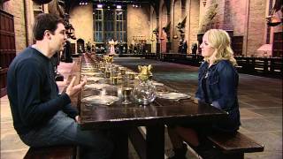 Evanna Lynch Luna Lovegood Interview in The Great Hall  The Harry Potter Studio Tour [upl. by Llerreg410]